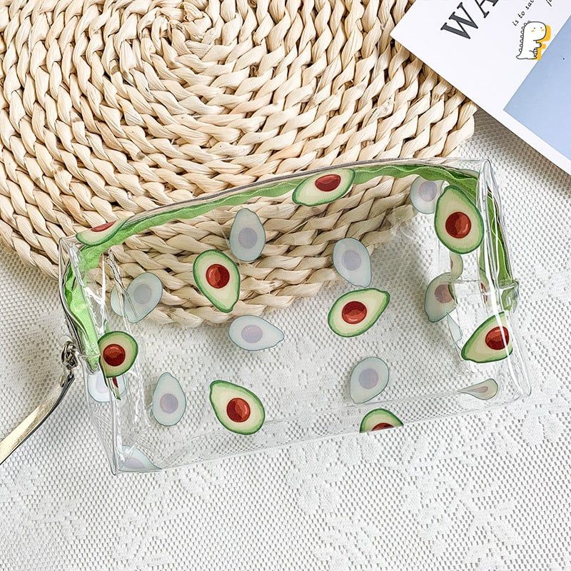 Túi đựng mỹ phẩm trong suốt kèm dây móc