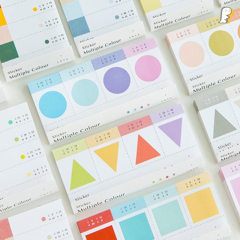 Sticker Multiple colour dài