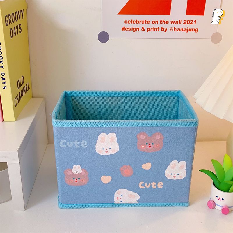 Hộp vải gấp gọn Thỏ Gấu