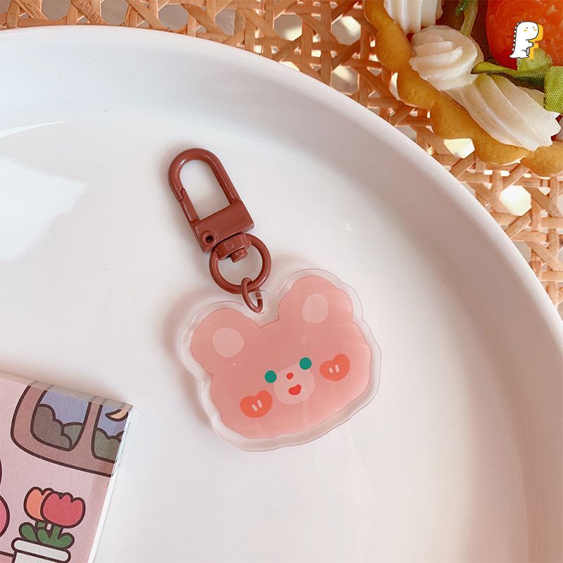 Móc khóa mica Hoạt hình móc sơn màu