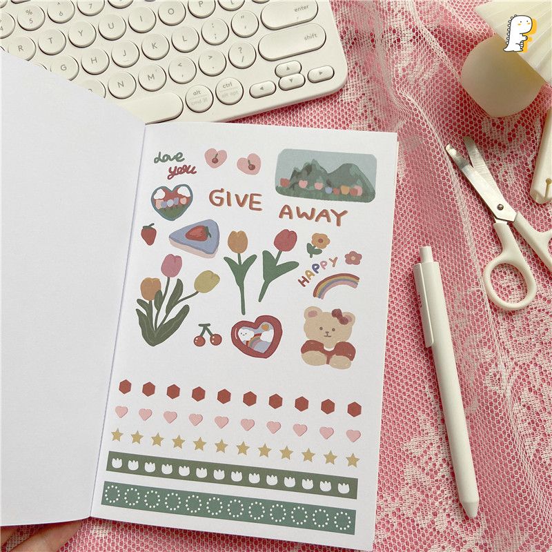 Sticker sổ Gấu Rosy Posy