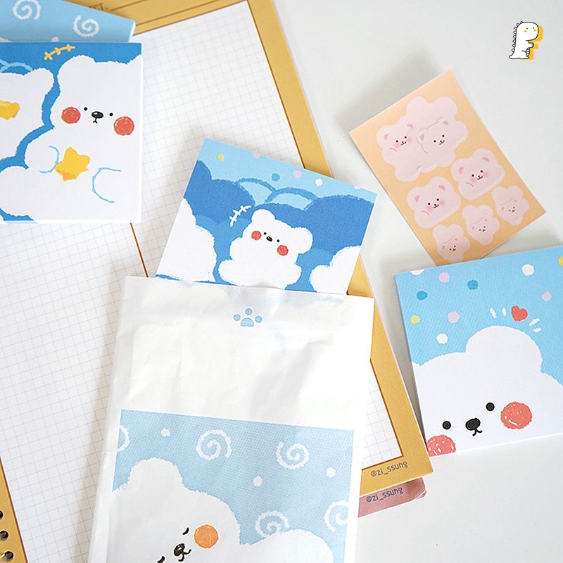 Giấy note gấu trắng