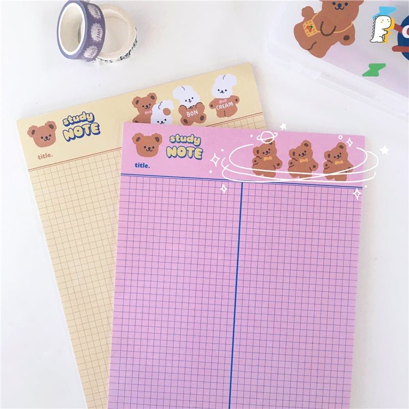 Giấy viết A4 gấu nâu mẫu mới