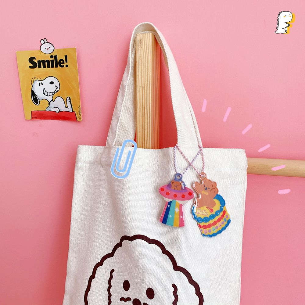 Móc khoá Soft Pendant Gấu nâu