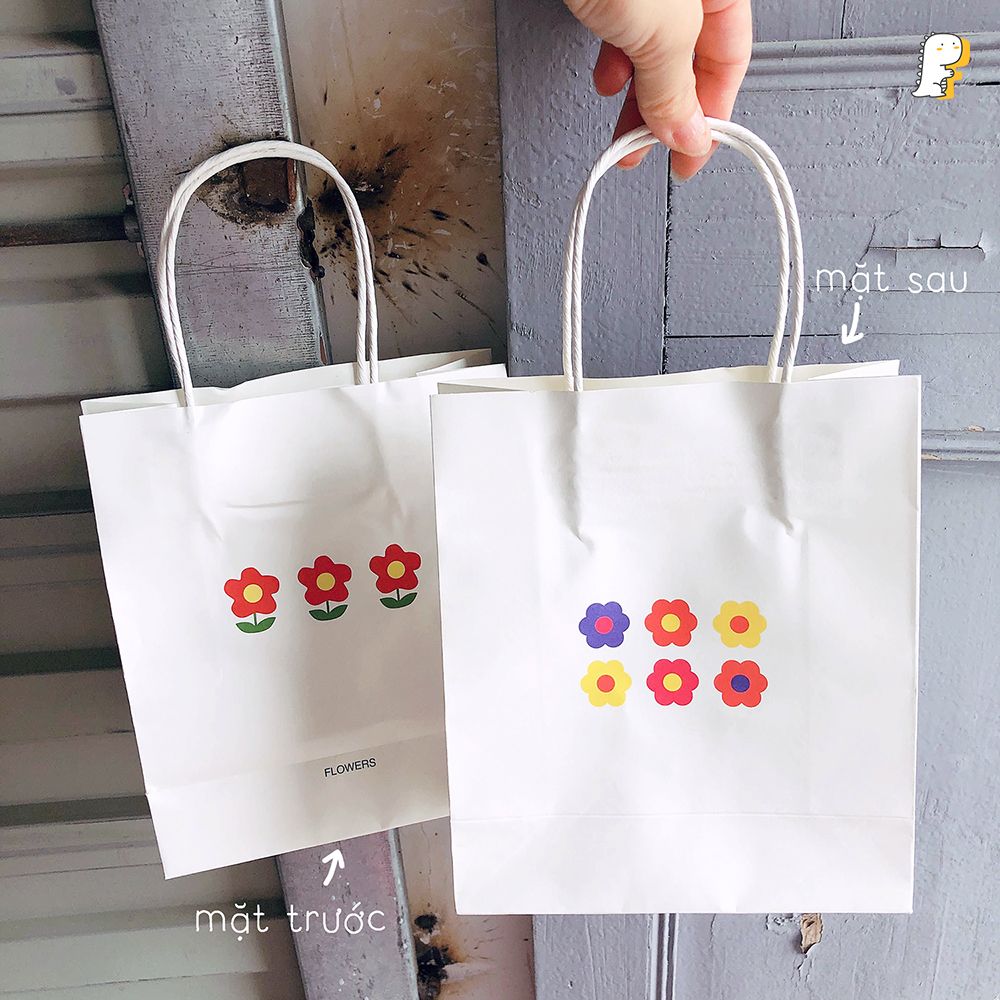 Túi giấy quà tặng bông Hoa