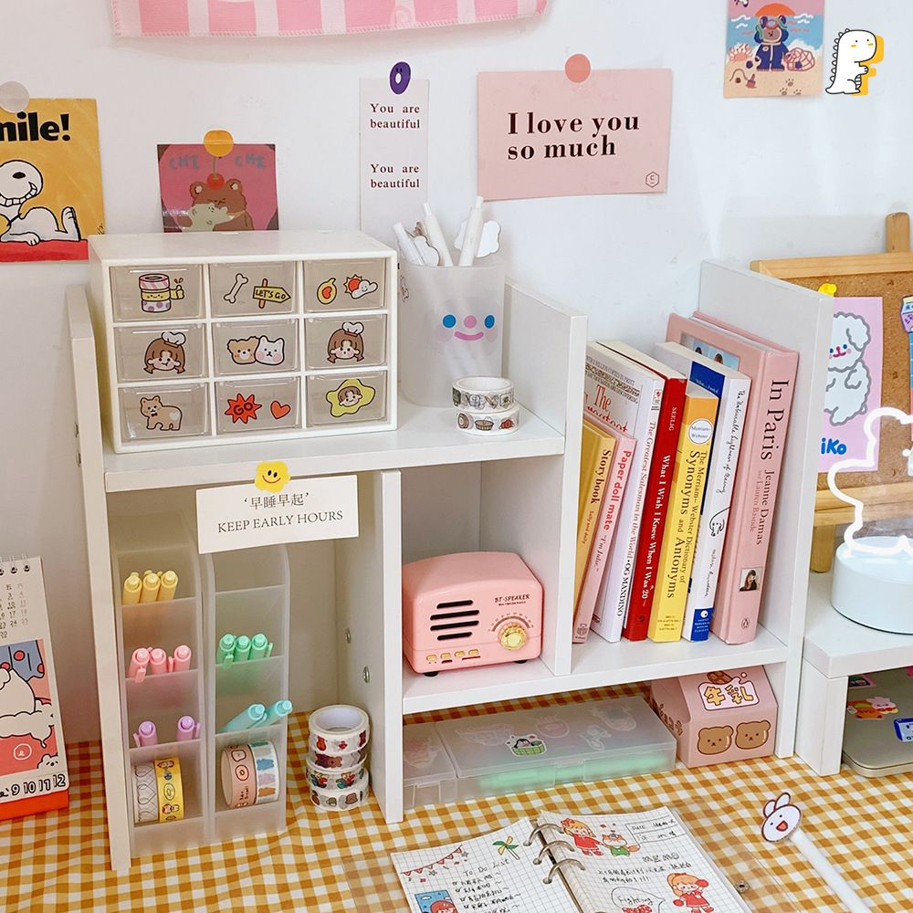 Giá sách gỗ lắp ghép Korea