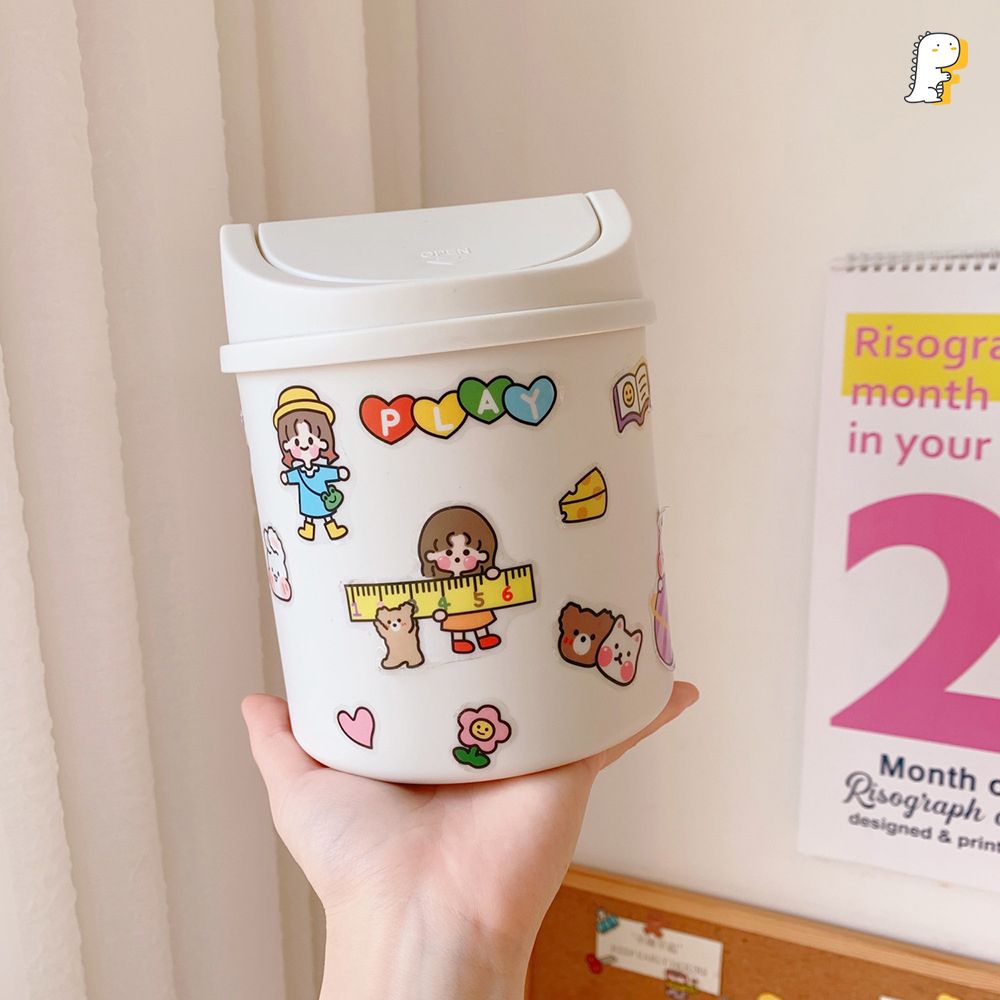 Thùng rác lật mini