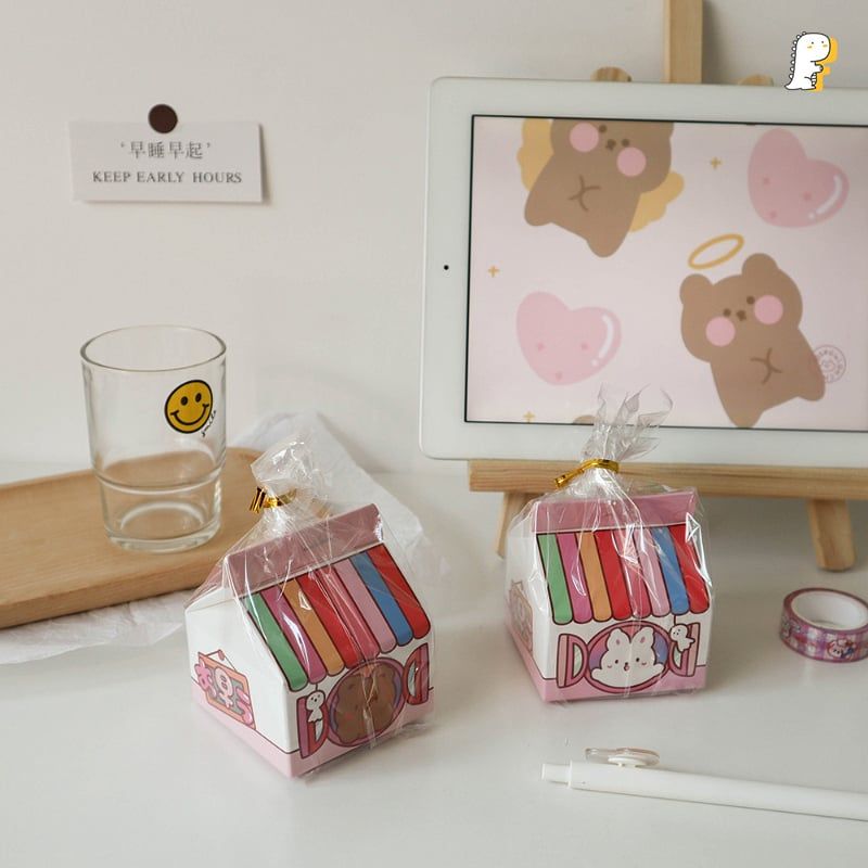 Giấy note bịch sữa Ngôi nhà