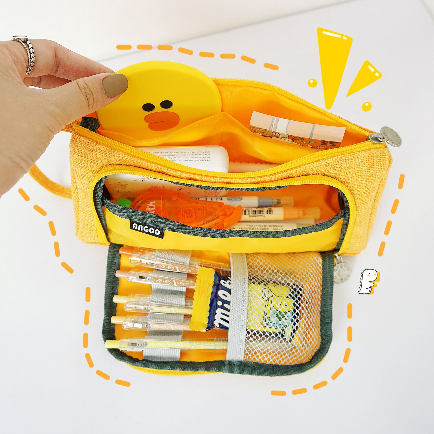 Túi bút khổng lồ Style in bag màu trơn