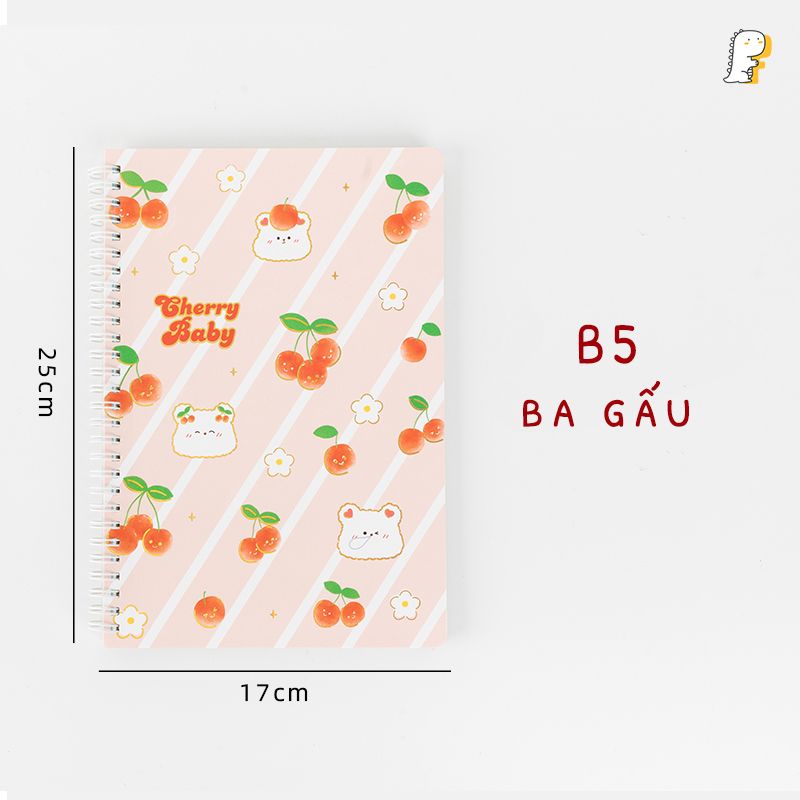 Sổ lò xo Gấu Cherry