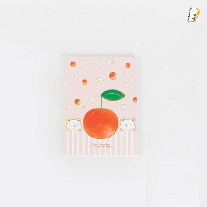 Sổ giấy trơn Gấu Cherry