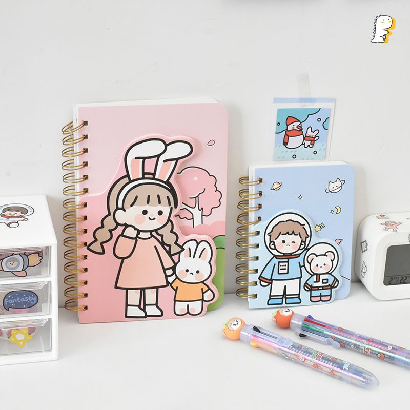 Sổ lò xo Cô bé và thỏ trắng