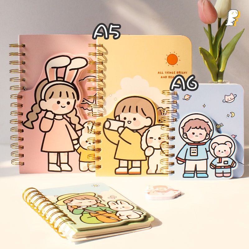 Sổ lò xo Cô bé và thỏ trắng