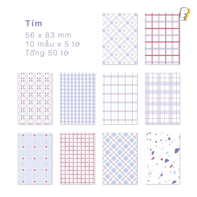 Giấy note họa tiết Semi Sweet