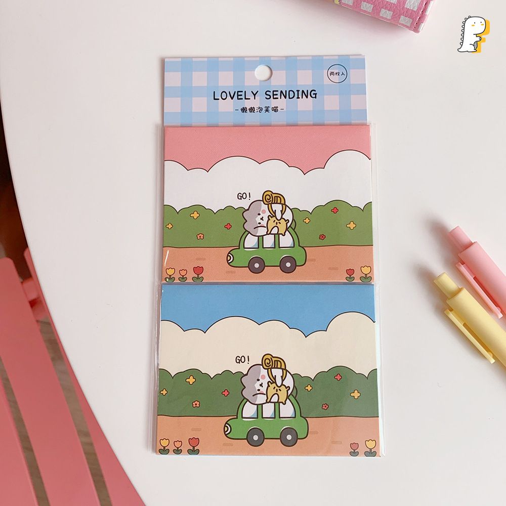 Set 2 thiệp gấp Lovely sending