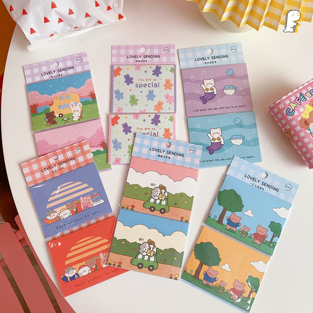 Set 2 thiệp gấp Lovely sending
