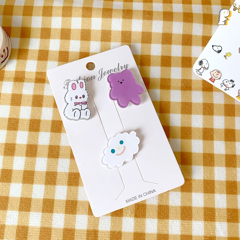 Set 3 ghim cài Hoạt hình