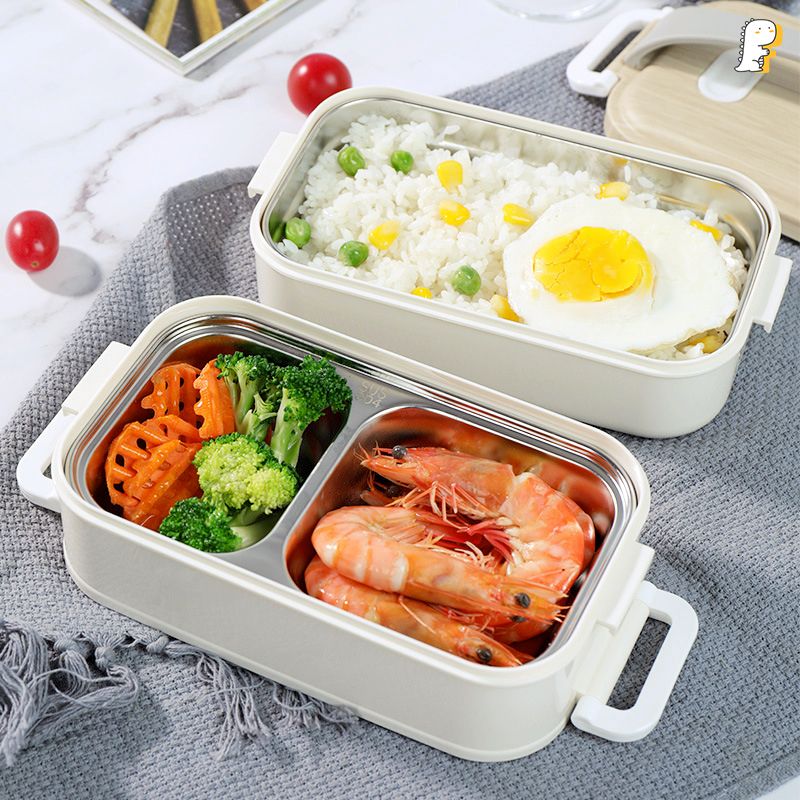 Hộp cơm wooden 2 tầng inox cao cấp