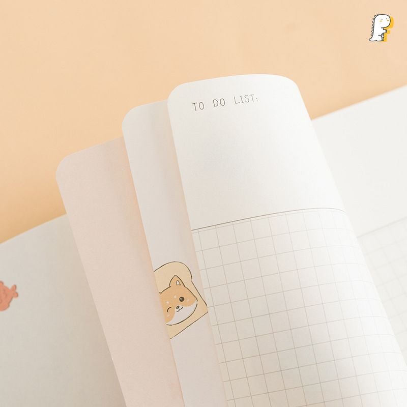 Sổ planner bìa da Shiba inu