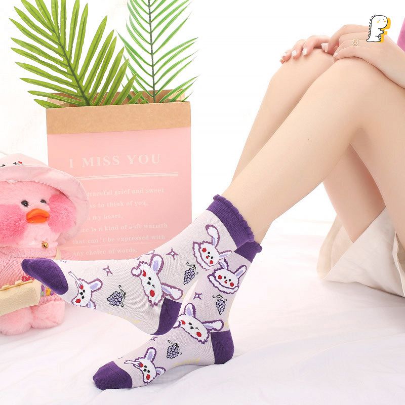 Tất vớ cổ trung hoạ tiết nhiều hình