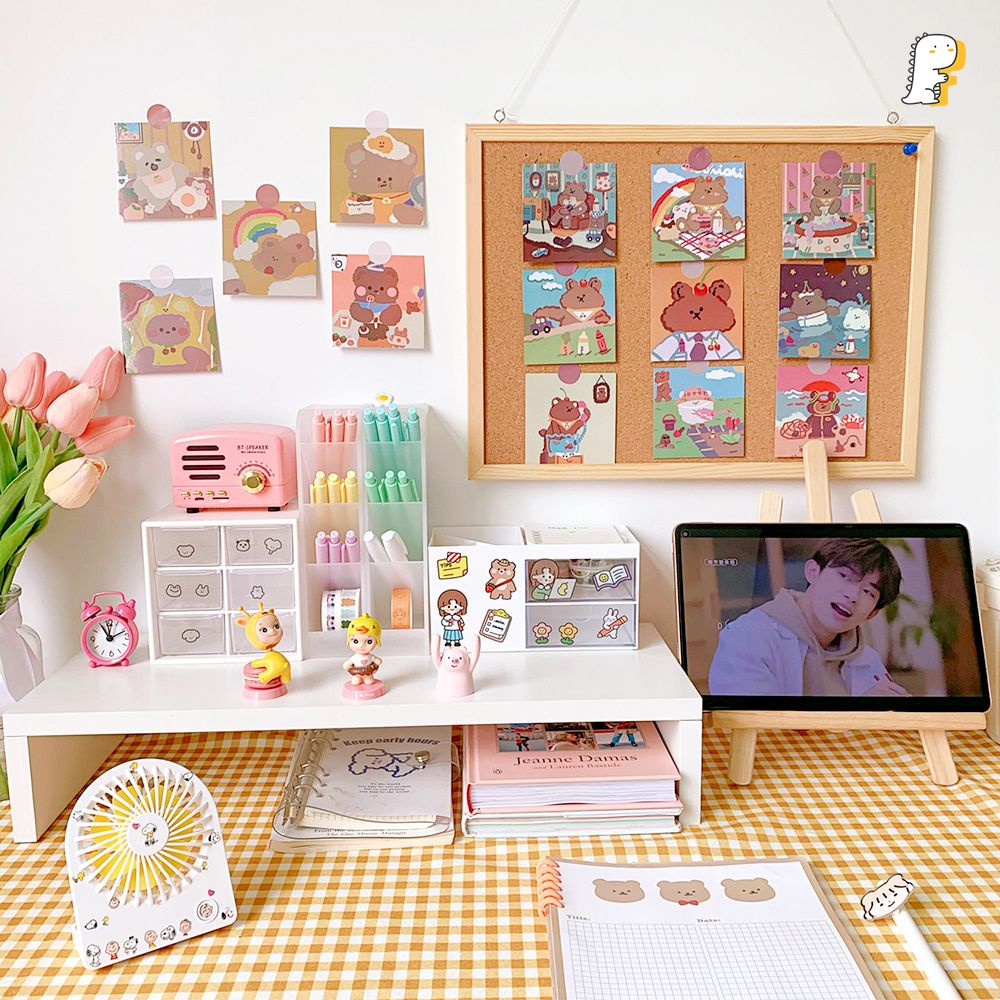 Set ảnh trang trí Gấu nâu