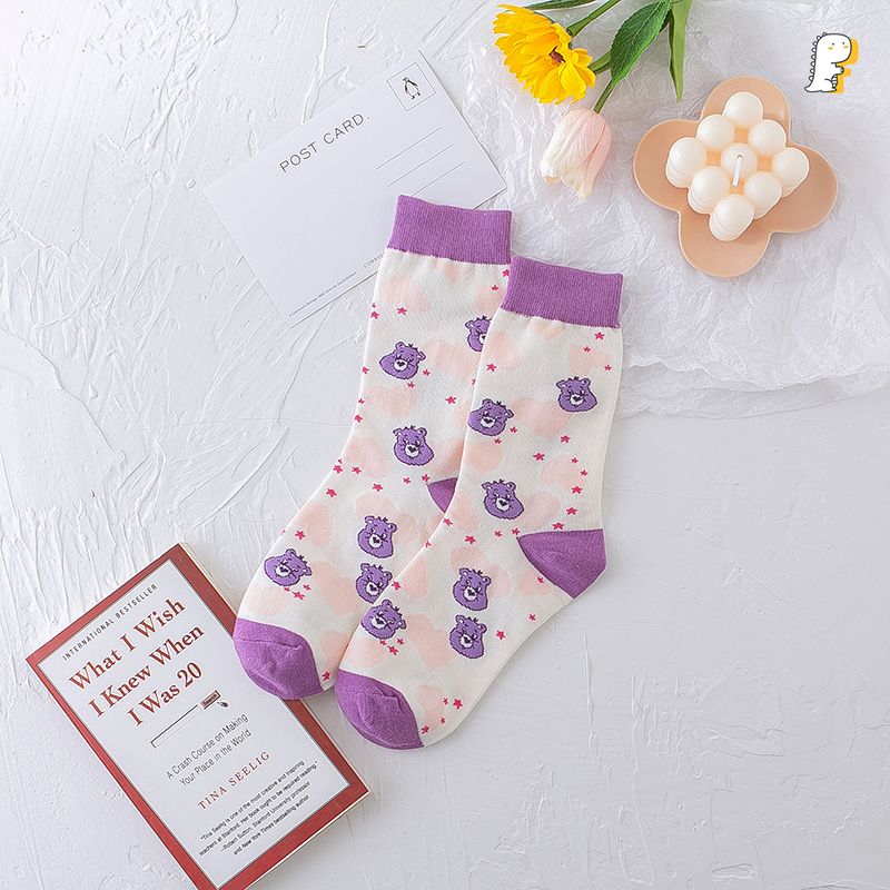 Tất vớ cổ cao hoạ tiết nhiều hình