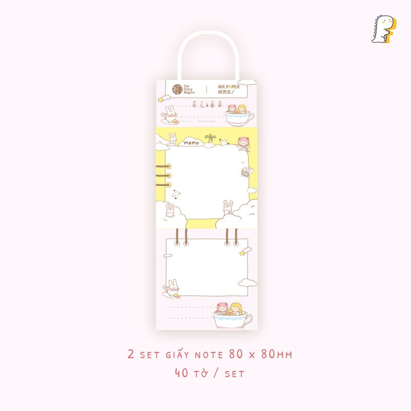 Giấy note túi giấy Mr. Paper