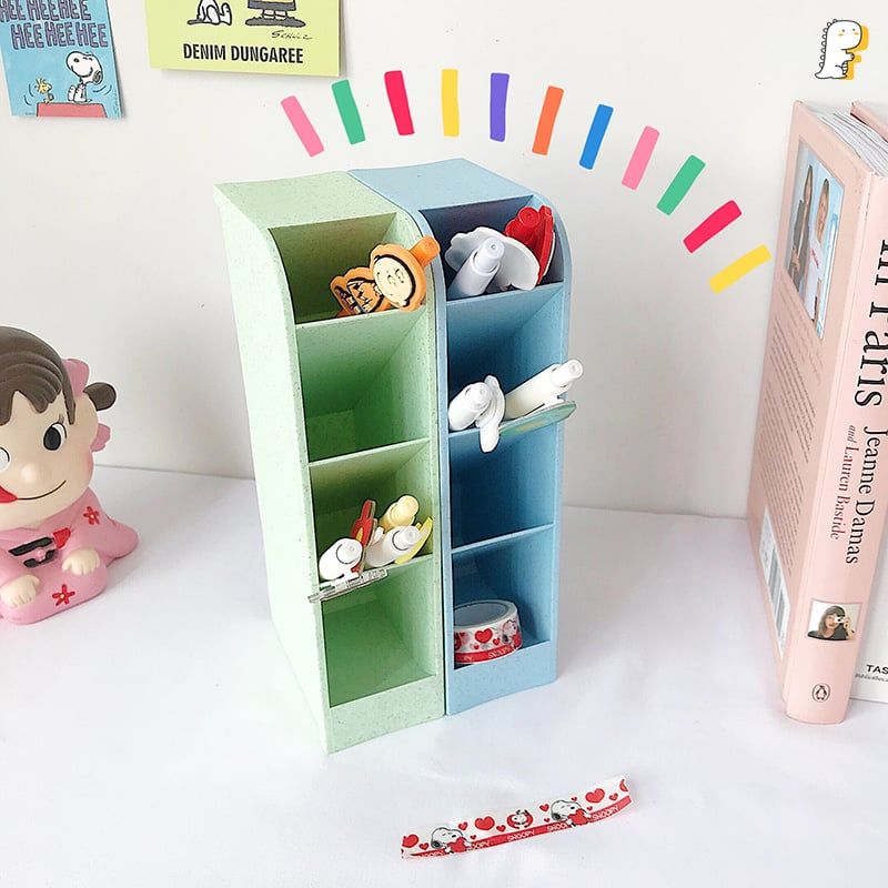 Kệ cắm bút 4 tầng lúa mạch