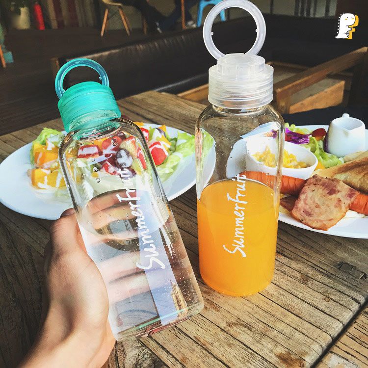 Bình nước thuỷ tinh Summer Fruit 420ml