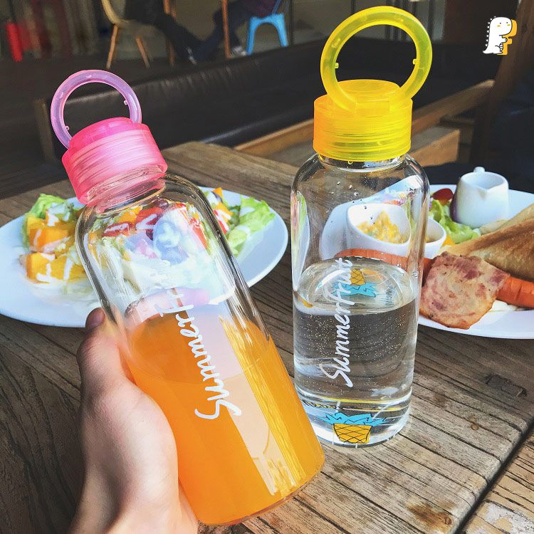 Bình nước thuỷ tinh Summer Fruit 420ml