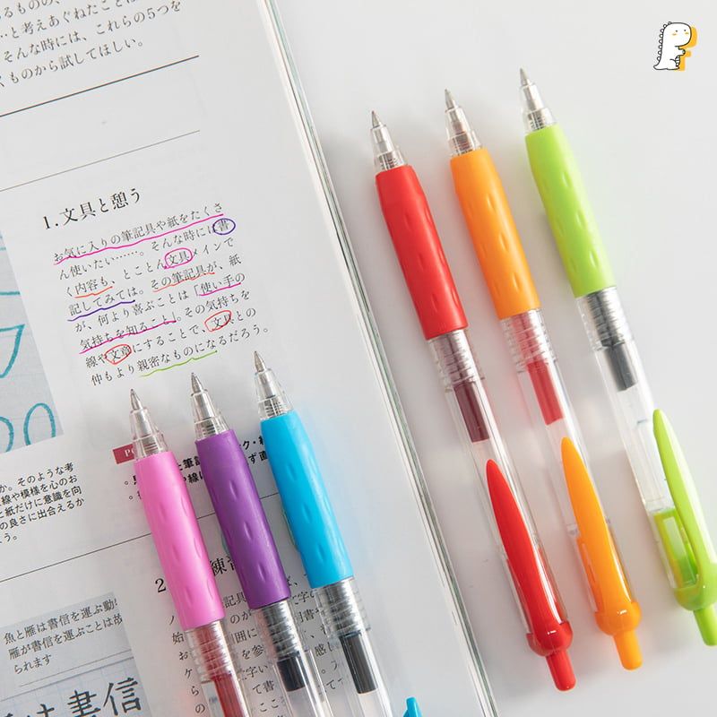 Bút gel bấm nhiều màu