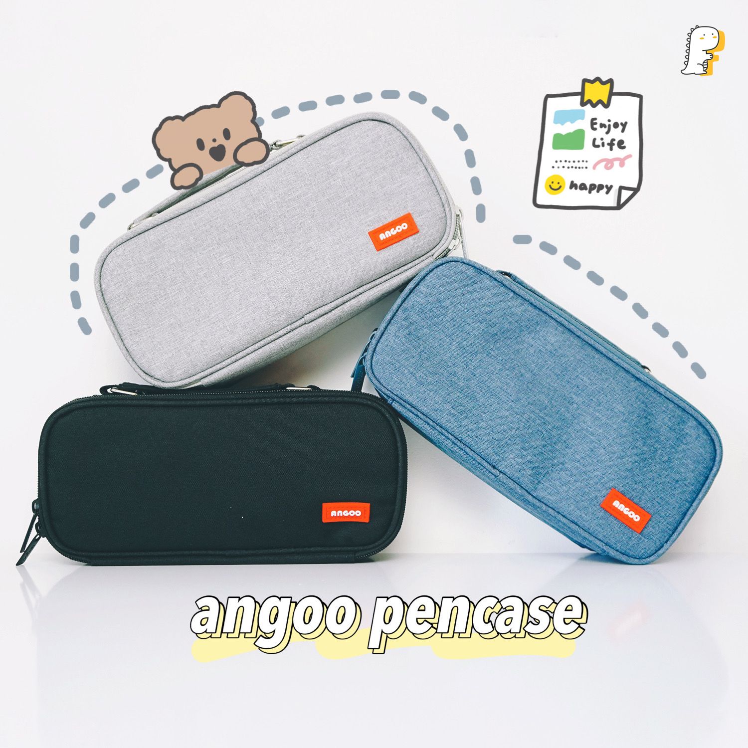 Túi bút khổng lồ 2 mặt Angoo