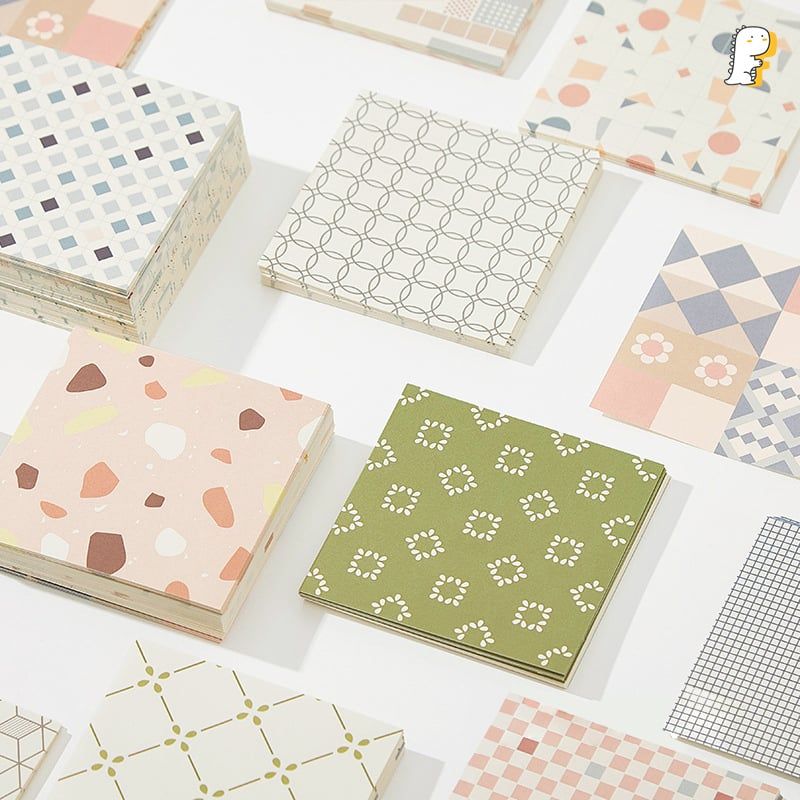 Set giấy note hoạ tiết trang trí Many Bases