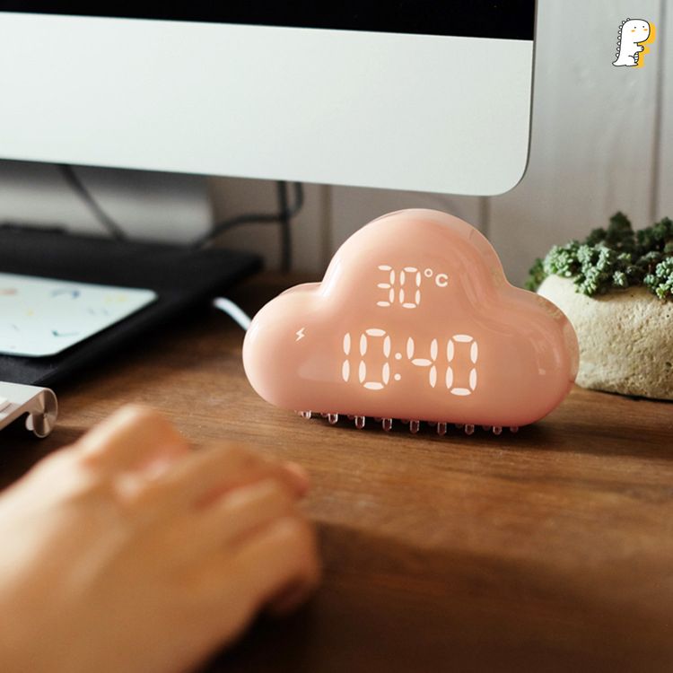 Đồng hồ báo thức đám mây, kết hợp đèn ngủ
