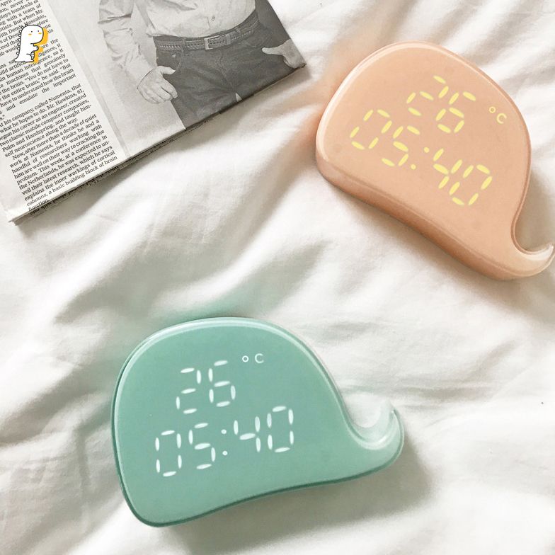 Đồng hồ đa năng Whale, kết hợp đèn ngủ & nhiệt kế