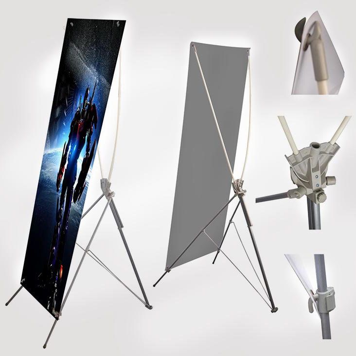 Standee X điều chỉnh 60x160cm, 80x180cm