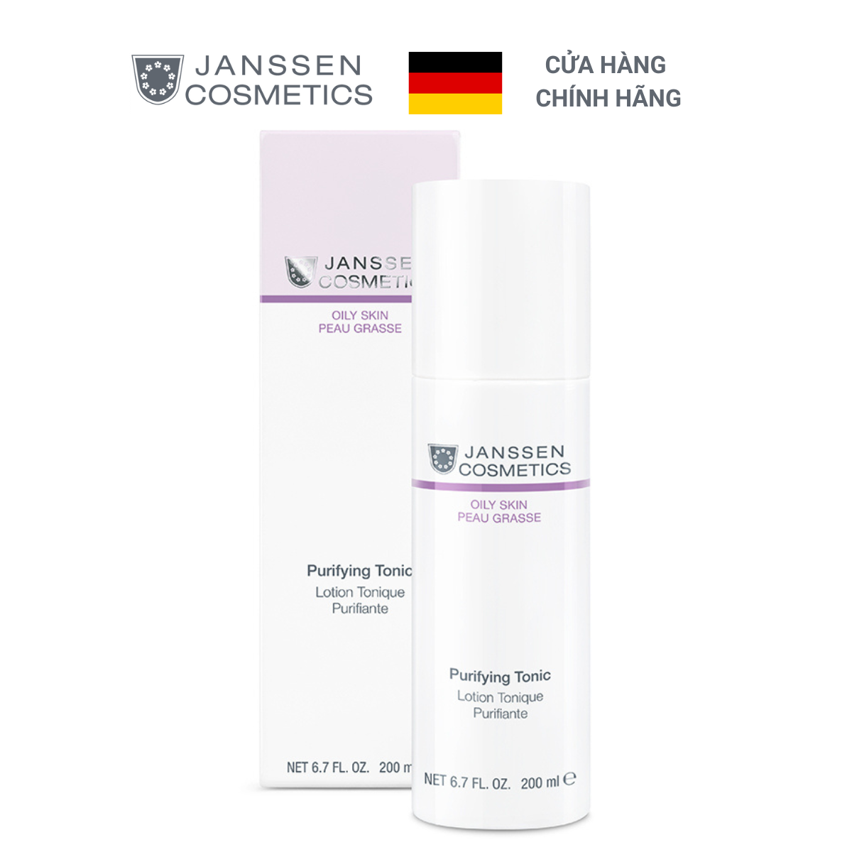 Nước cân bằng cho da dầu - Janssen Cosmetics Purifying Tonic 200ml