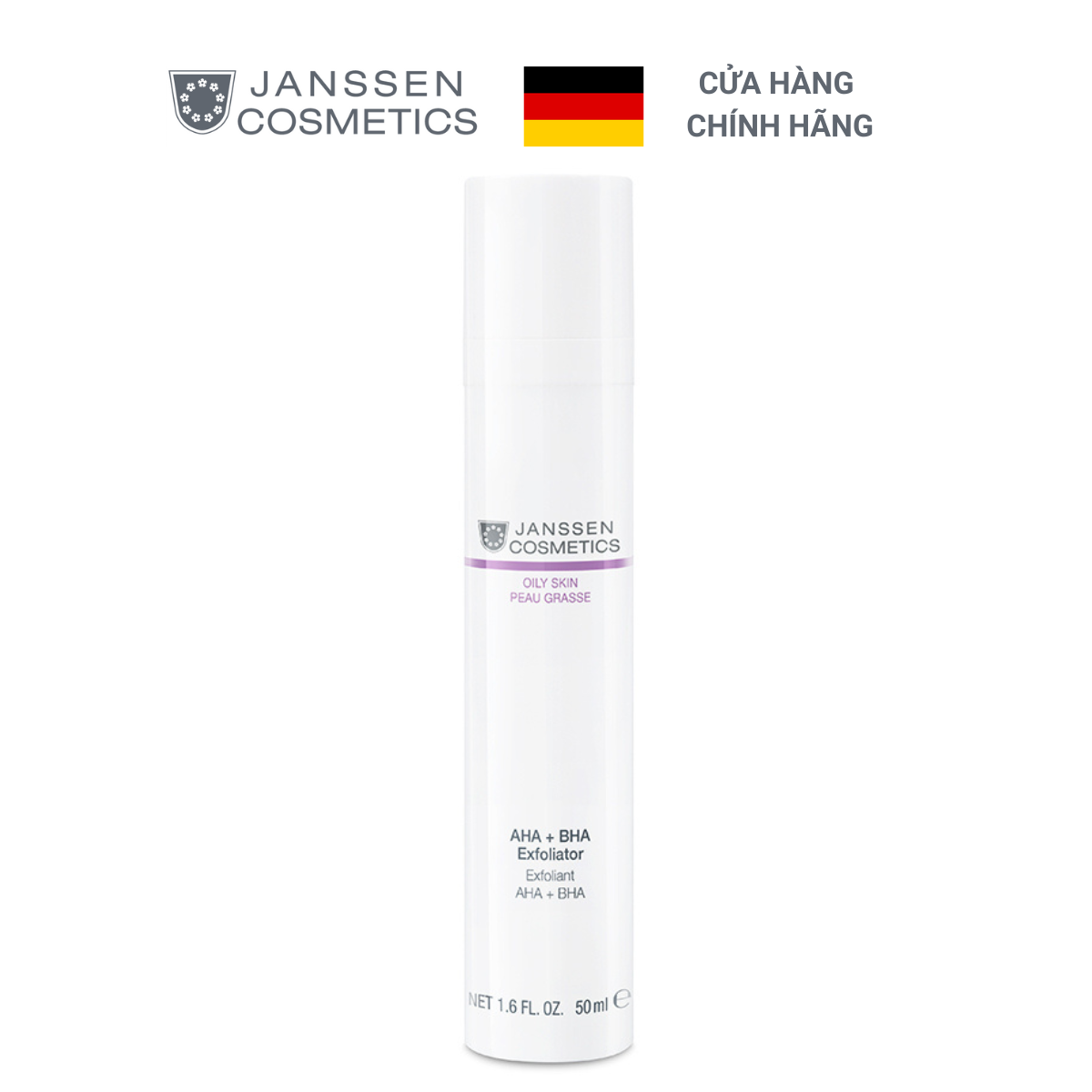 Tẩy Tế Bào Chết Cho Da Dầu - Janssen Cosmetics AHA + BHA Exfoliator 50ml