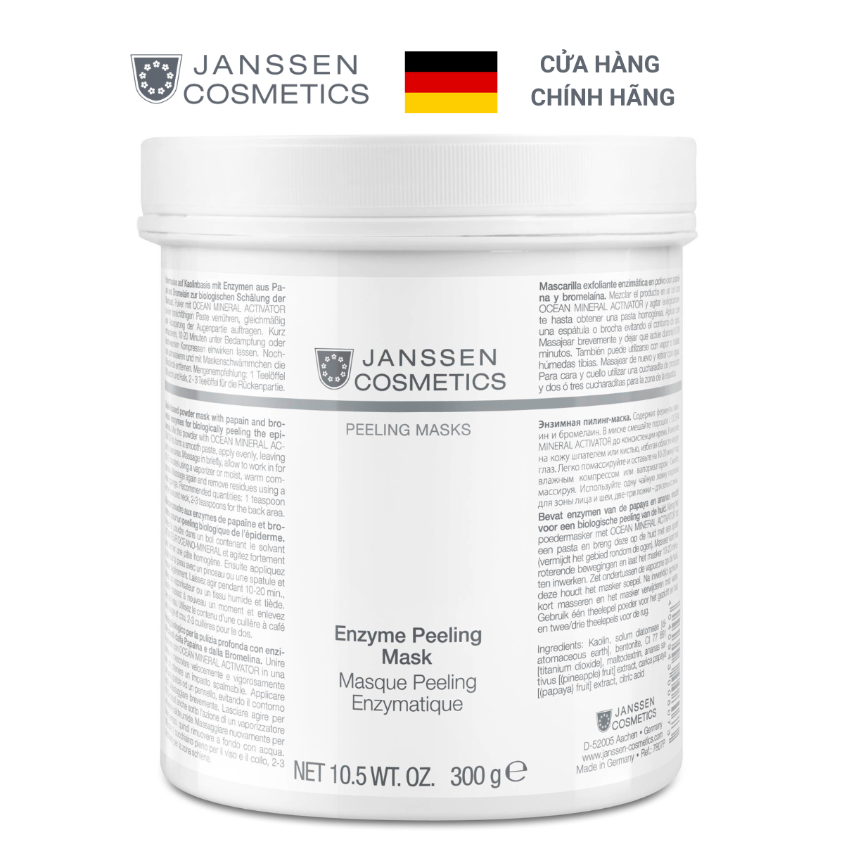 Mặt nạ tẩy tế bào chết bằng enzyme Janssen Cosmetics Enzyme Peeling Mask 300g