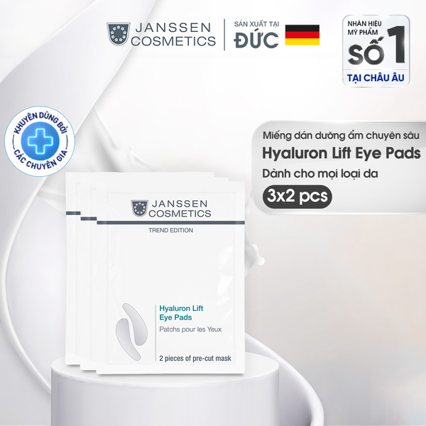 Miếng dán dưỡng ẩm chuyên sâu và chống nhăn mắt Janssen Cosmetics Hyal