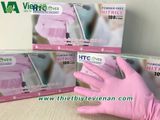 Găng tay HTC màu hồng không bột