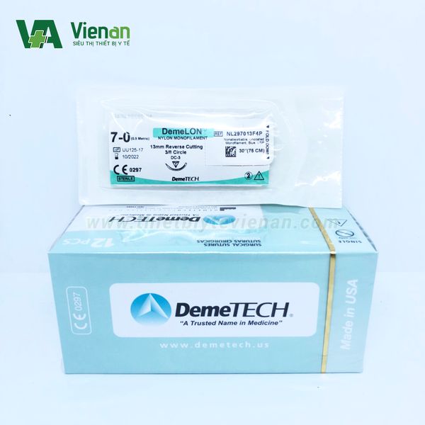 Chỉ phẫu thuật thẩm mỹ Demelon Demetech số 7/0