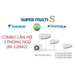 Combo Điều Hòa Multi S Daikin Cho Chung Cư 3 PHÒNG NGỦ MKC70RVMV / 3xCTKC25RVMV