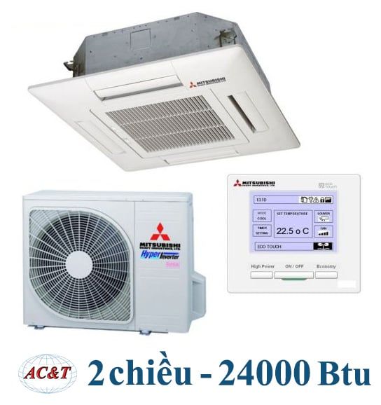 Điều hòa âm trần Cassette Mitsubishi 2 chiều Inverter 24.000BTU (FDT71VG/FDC71VNP)