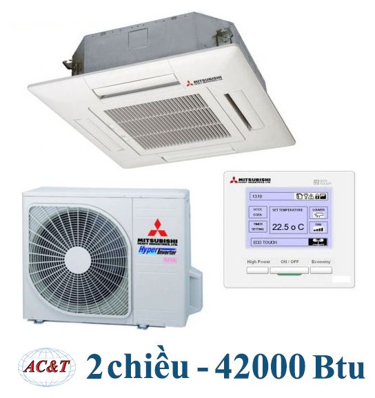 Điều Hòa Âm Trần Cassette Mitsubishi 2 Chiều Inverter 42.000Btu (FDT125VG/FDC125VS)