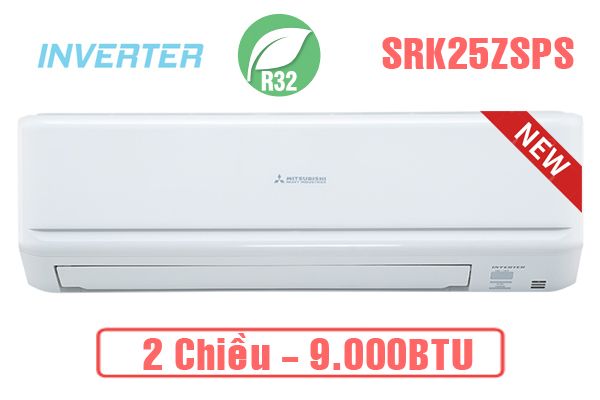 Điều hòa Mitsubishi Heavy 9.000BTU 2 chiều Inverter SRK/SRC25ZSPS-S5