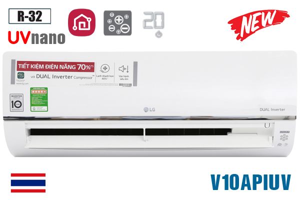 Điều hòa treo tường LG Smart ThinQ UV Nano 1 chiều Inverter 9000BTU V10APIUV