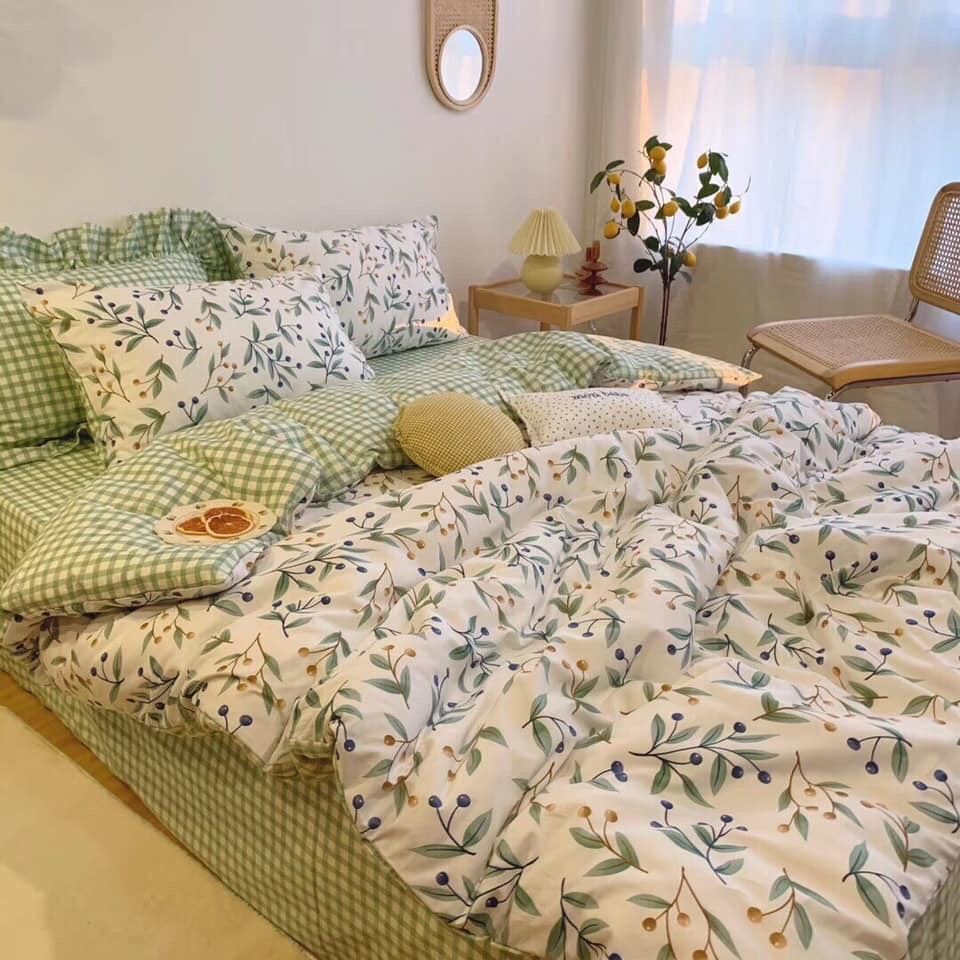SET CHĂN GA GỐI COTTON VITAGE 13
