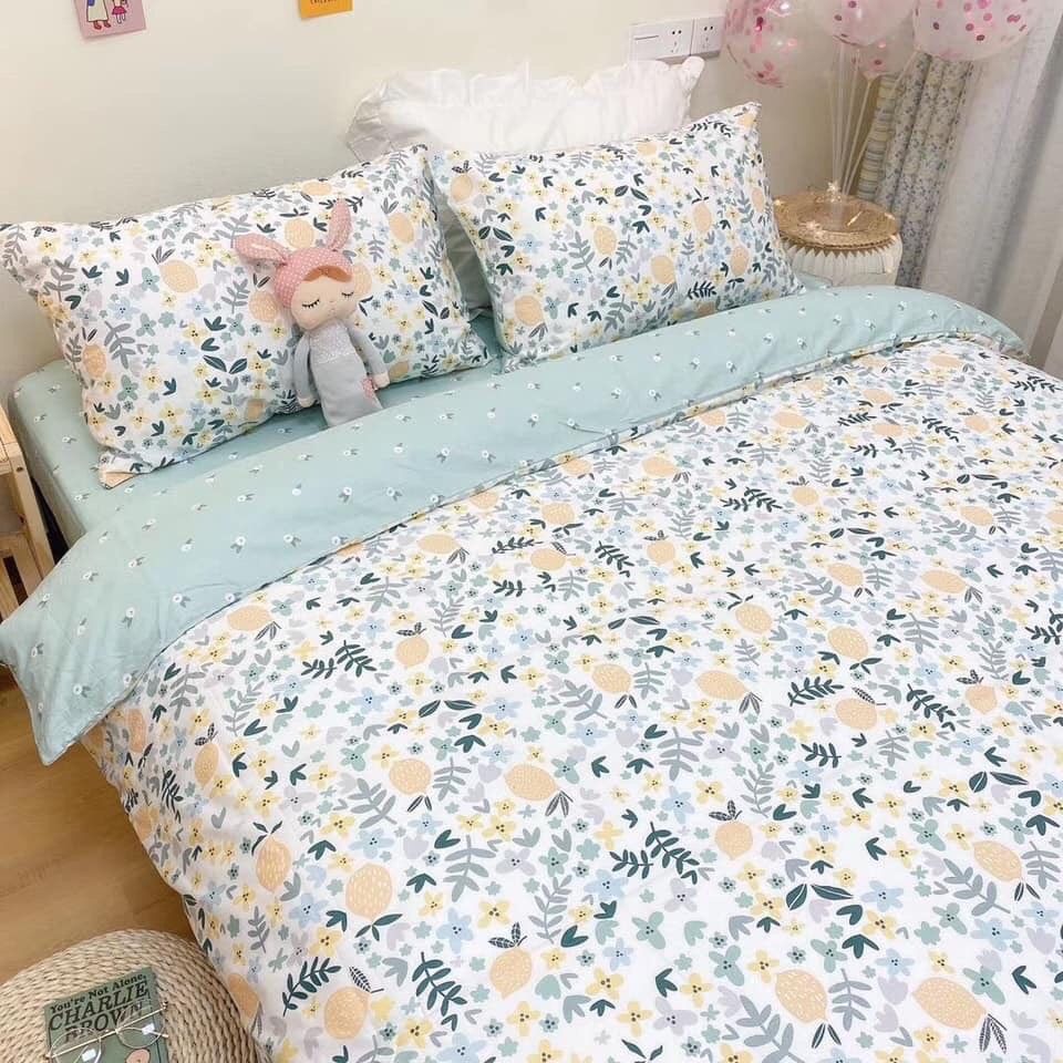SET CHĂN GA GỐI COTTON VITAGE 17