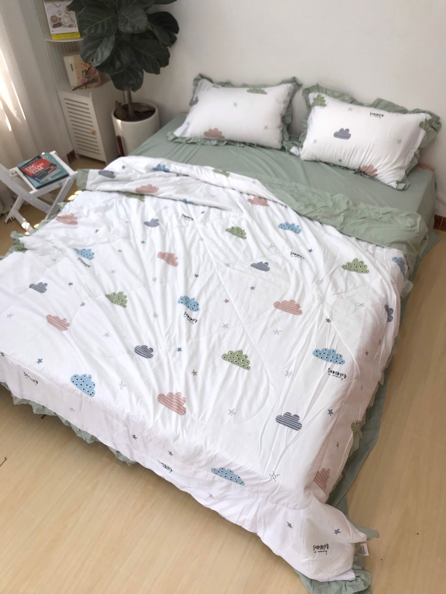 Set chăn ga gối hè đũi nhật bản